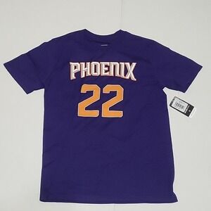 Phoenix Suns NBA Youth T Shirt #22 Ayton Purple Size Large NWT